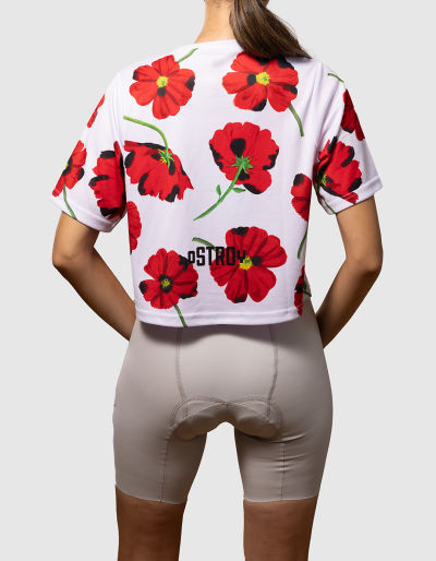Red Poppies Women's Crop Top