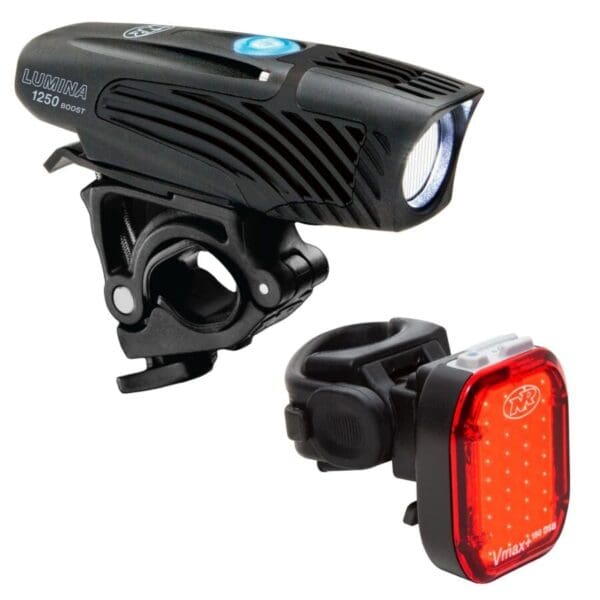 Combo Luz Delantera y Trasera NiteRider Lumina Boost 1250 / Vmax+ 180 Recargables