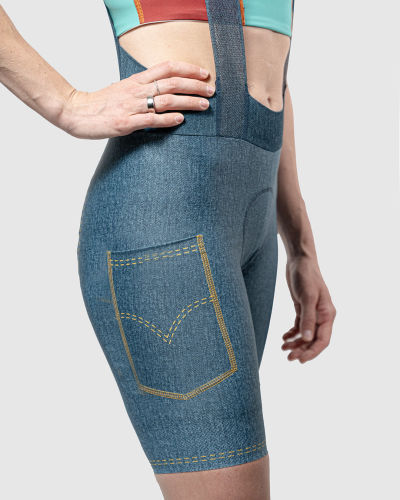 Denim Bibs Mujer