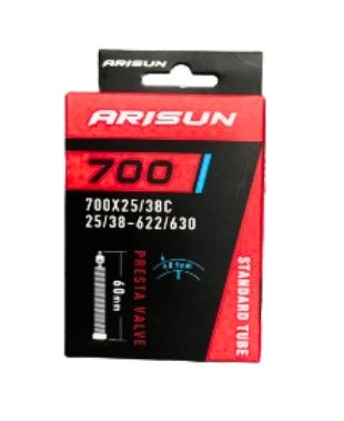Cámara Arisun 700x25–38C Válvula Presta 60mm
