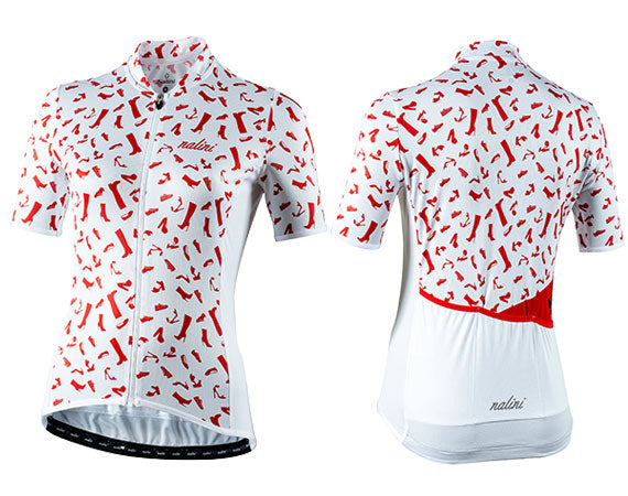 Nalini Red Shoes Lady SS Jersey - blanco/rojo