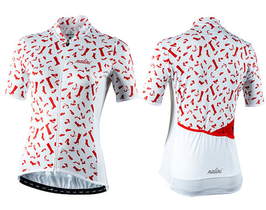 Nalini Red Shoes Lady SS Jersey - blanco/rojo