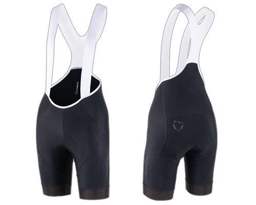 Nalini Thunder Lady Bib Shorts - frontal y trasera
